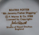 Beswick Beatrix Potter Figurine - Mr Jeremy Fisher Digging (Signature Backstamp) - BP4