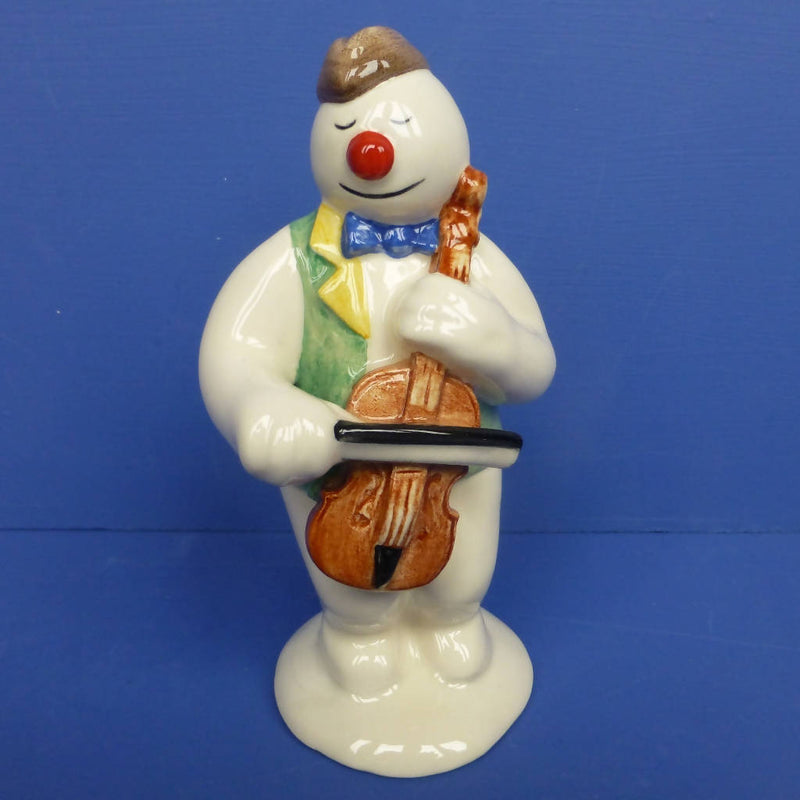 Royal Doulton Snowman Figurine - Cellist Snowman DS17