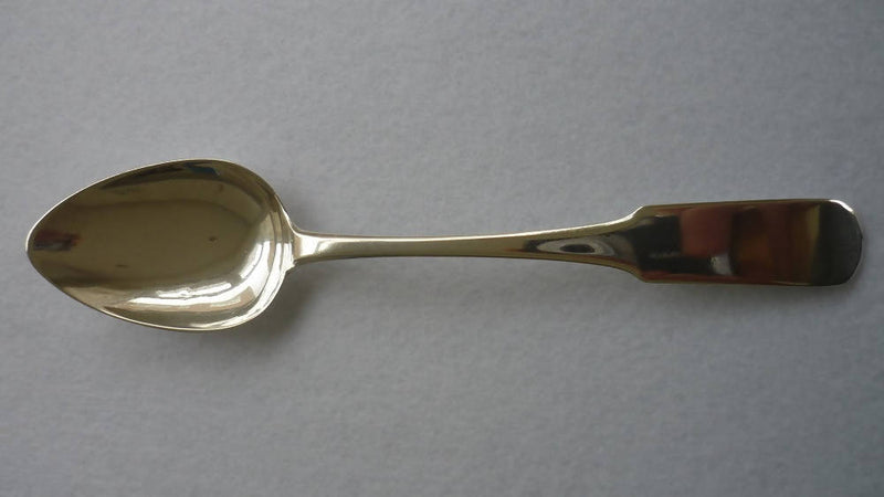 An Antique Sterling Silver Desert Spoon Hallmarked Edinburgh 1810 (177mm 27g)