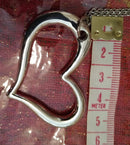 NEW STERLING SILVER HEART NECKLACE - 20"