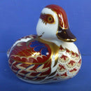 Royal Crown Derby Paperweight - Swimming Duckling (Boxed)