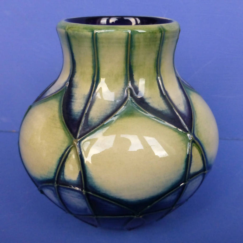 Moorcroft Vase Indigo By Emma Bossons