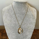 1960’s shell cameo pendant