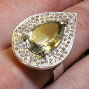 Jake: 5.9carat green amethyst silver ring