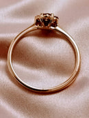 CERTIFIED CHAMPAGNE DIAMOND ROSE GOLD RING