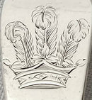 Georgian, George III, Set of Twelve Crested Silver Tablespoons. Newcastle 1800, John Langlands II. 25.7 troy ounces.