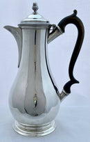 Georgian, George III, Silver Hot Water Jug. London 1776 Augustin Le Sage. 20 troy ounces.