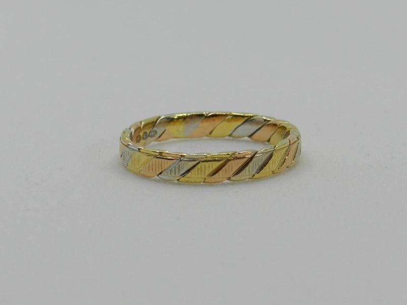 Ring Tri-colour Gold Band