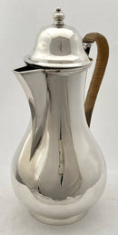 Edwardian Silver Hot Water Jug. London 1906 Goldsmiths & Silversmiths Co. 13.9 troy ounces.