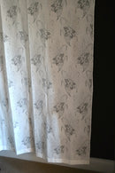 Dana - Antique Style Ivory Cotton madras Lace Curtain Panelling remnant 66"/36" to finish