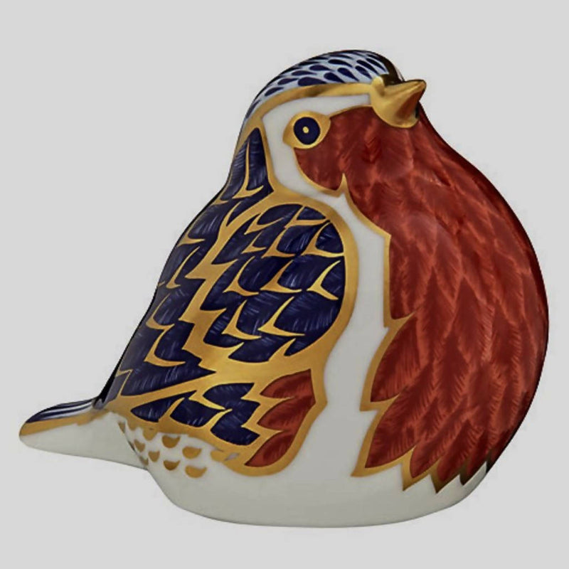 Royal Crown Derby Paperweight Robin (Boxed)