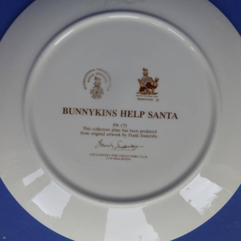 Royal Doulton Bunnykins Plate - Help Santa