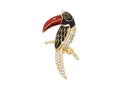 Toucan Brooch Pin Enamel