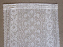 Vintage Design Enchanted Garden ivory readymade Cotton Lace Curtain Panel - 23"/41"
