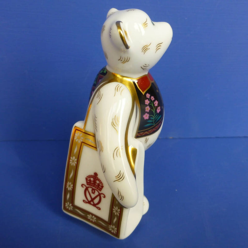 Royal Crown Derby Miniature Teddy Bear - Shopper