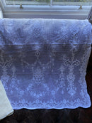 Lucinda Victorian period design Ivory cotton lace curtain panel 36" x 90” long