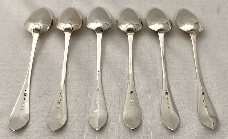 Georgian, George III, Six Scottish Silver Tablespoons. Edinburgh 1792 Alexander Henderson. 13.7 troy ounces.