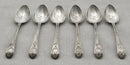 Georgian, George III, Set of Six Silver Teaspoons. London 1795 Stephen Adams II. 2.5 troy ounces.