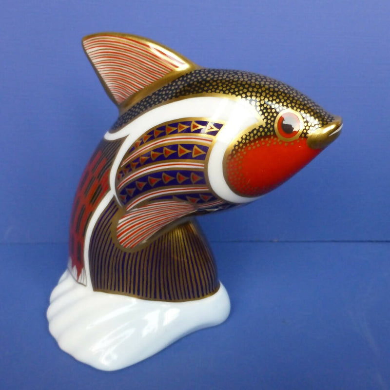 Royal Crown Derby Tropical Fish Paperweight - Guppy (Boxed)