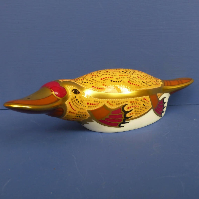 Royal Crown Derby Signature Edition Paperweight - Duck-Billed Platypus (Boxed)