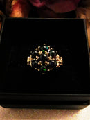 New Opal (Round) 925 Sterling Silver Ring (Size T)