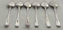 Georgian, George III, Set of Six Silver Teaspoons. London 1806 Peter & William Bateman. 2 troy ounces.