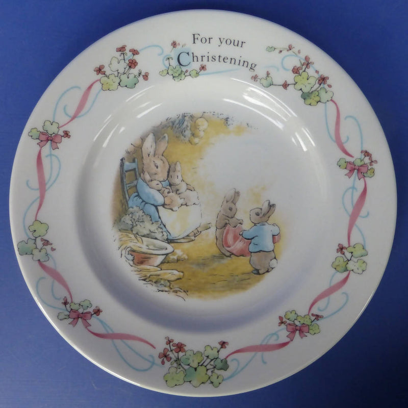 Wedgwood Beatrix Potter Peter Rabbit Christening Plate