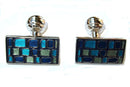 Duchamp Blue Mosaic Cufflinks