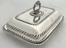 Georgian Old Sheffield Plate Crested Entree Dish & Cover, circa 1820.