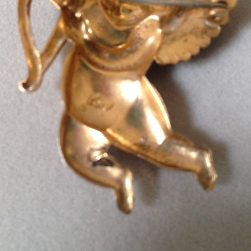 Coro Cupid brooch c.1960