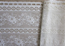 Rue de France Antique white 18" cafe curtain bris-bise valance panelling by the metre