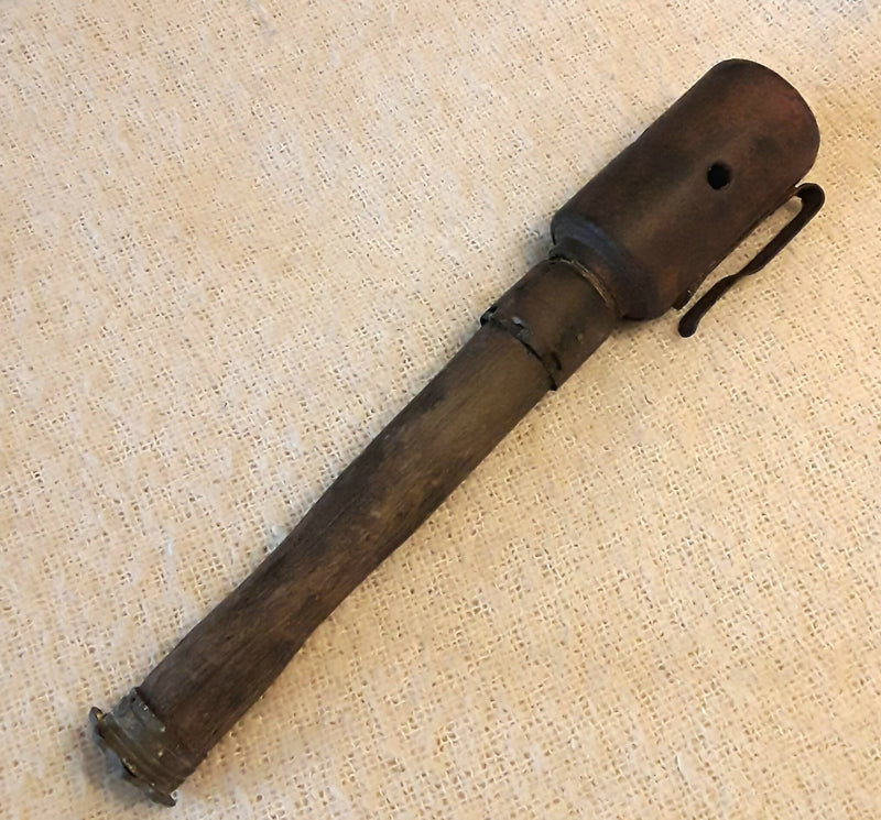 A World War 1 German Army Relic ,deactivated Smoke Stick Grenade.