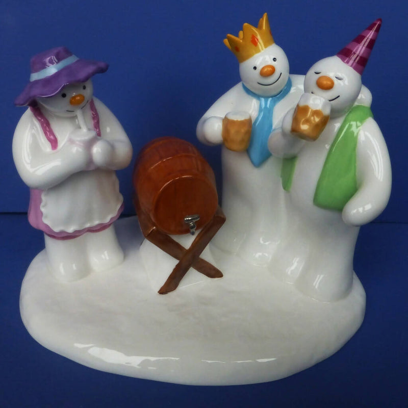 Coalport Limited Edition Snowman Figurine - Having A Party