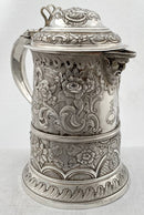 Georgian, George III, Silver Mask Head Tankard Jug. London 1772 Thomas Wallis I. 26.5 troy ounces.