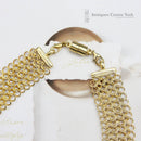 Silver Gilt Mesh Necklace by Milor