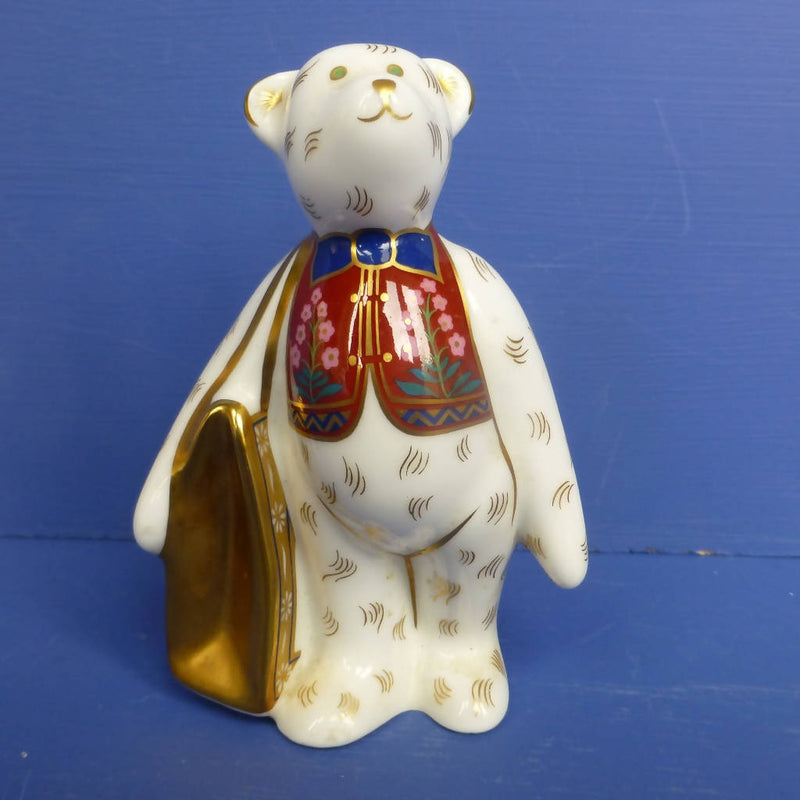 Royal Crown Derby Miniature Teddy Bear - Shopper