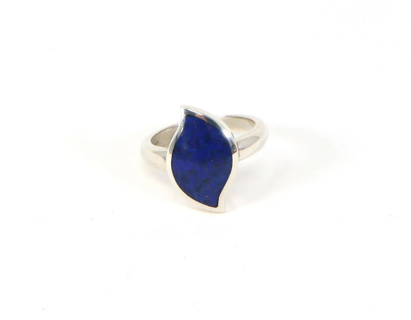 Silver Vintage Lapis Lazuli Ring by Orlap Studio