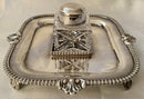 Silver Plated Inkstand in the Georgian Style. Barker Ellis of Birmingham.