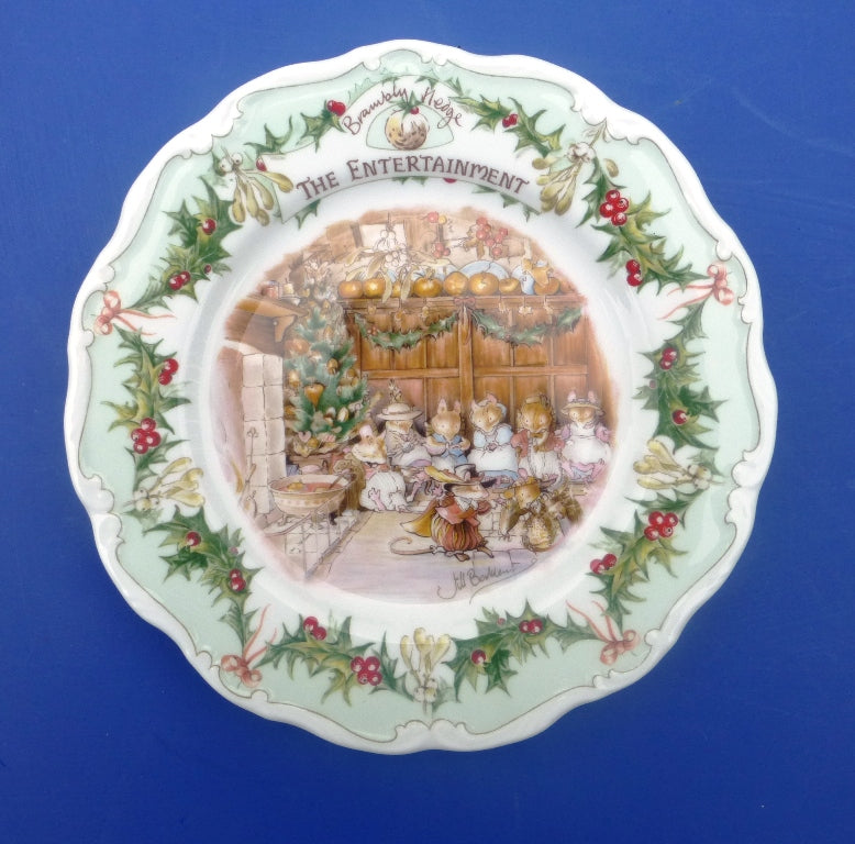 Royal Doulton Brambly Hedge Plate - Entertainment from the series by Jill Barklem