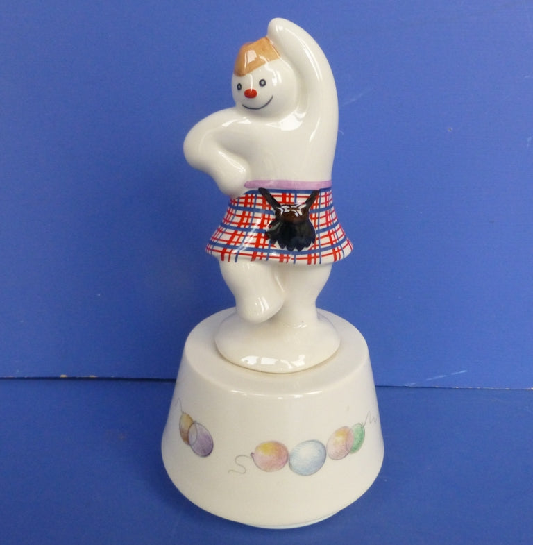 Royal Doulton Snowman Musical Box - Highland Snowman