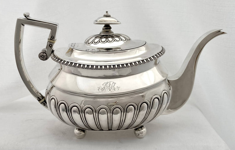 Georgian, George III, Scottish silver tea service. Edinburgh 1811 James McKay. 42 troy ounces.