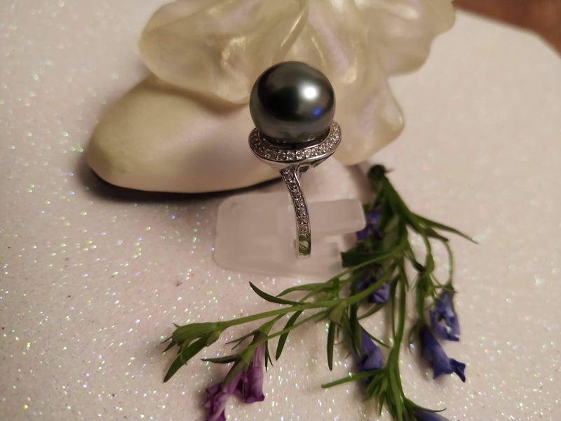 New Tahitian Pearl Ring Size S