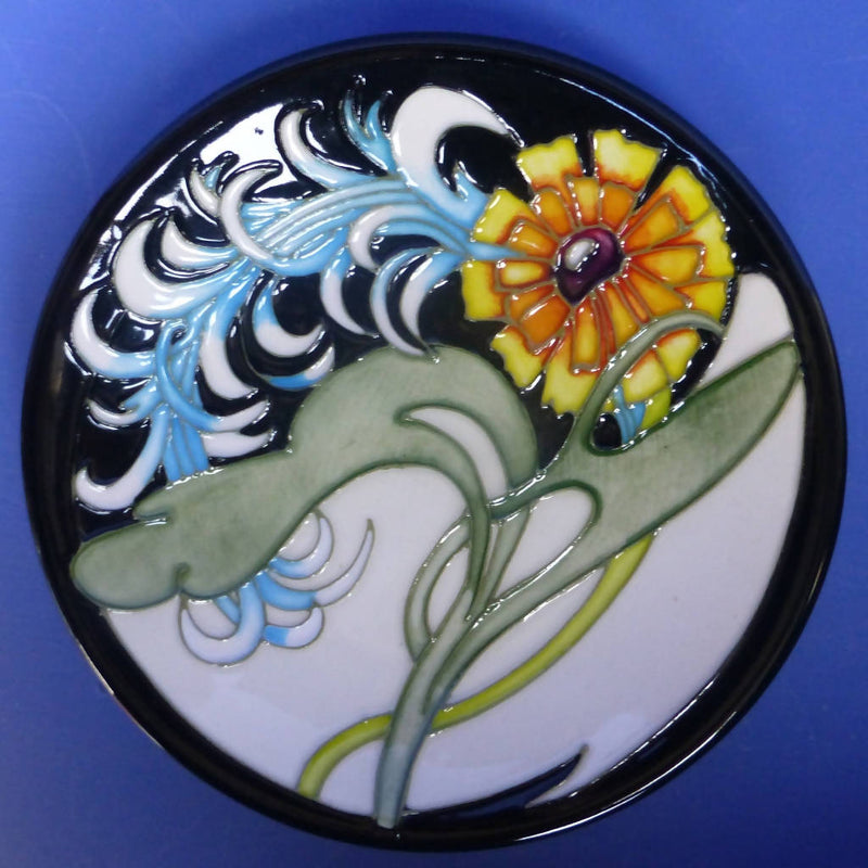 Moorcroft Lily Plume Tray / Coaster by Emma Bossons
