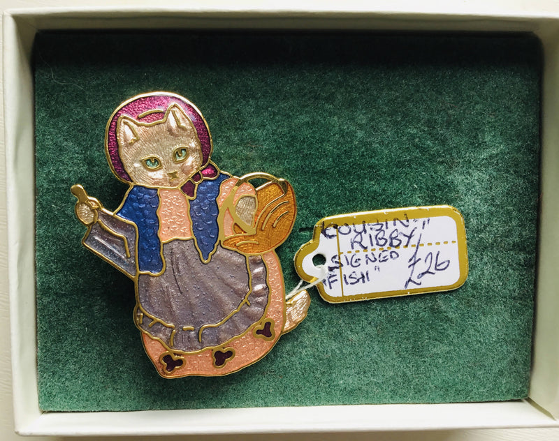 Cousin Ribby Brooch. Beatrix Potter. Boxed.