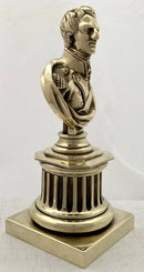 Duke of Wellington Pedestal Brass Bust.