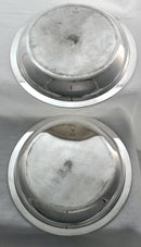 Pair of Crested Silver Plated Circular Entree Dishes & Covers. Retailed by Asprey.
