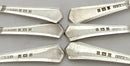 Elizabeth II Six Silver Coffee Spoons. Birmingham 1972 Angora Silver Plate Co. Ltd. 2.1 troy ounces.