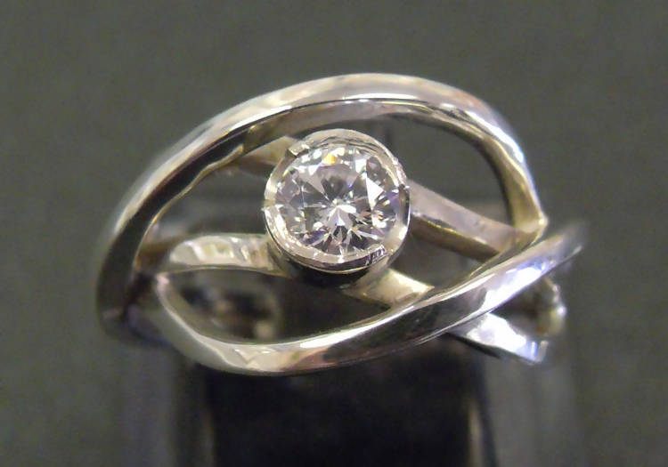 Jake: Interlocking engagement/wedding rings set
