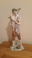 Lladro boy with a goat, ref number 4506