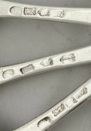 Georgian, George II, Six Hanoverian Pattern Silver Tablespoons. London 1740 Edward Bayley. 13.7 troy ounces.